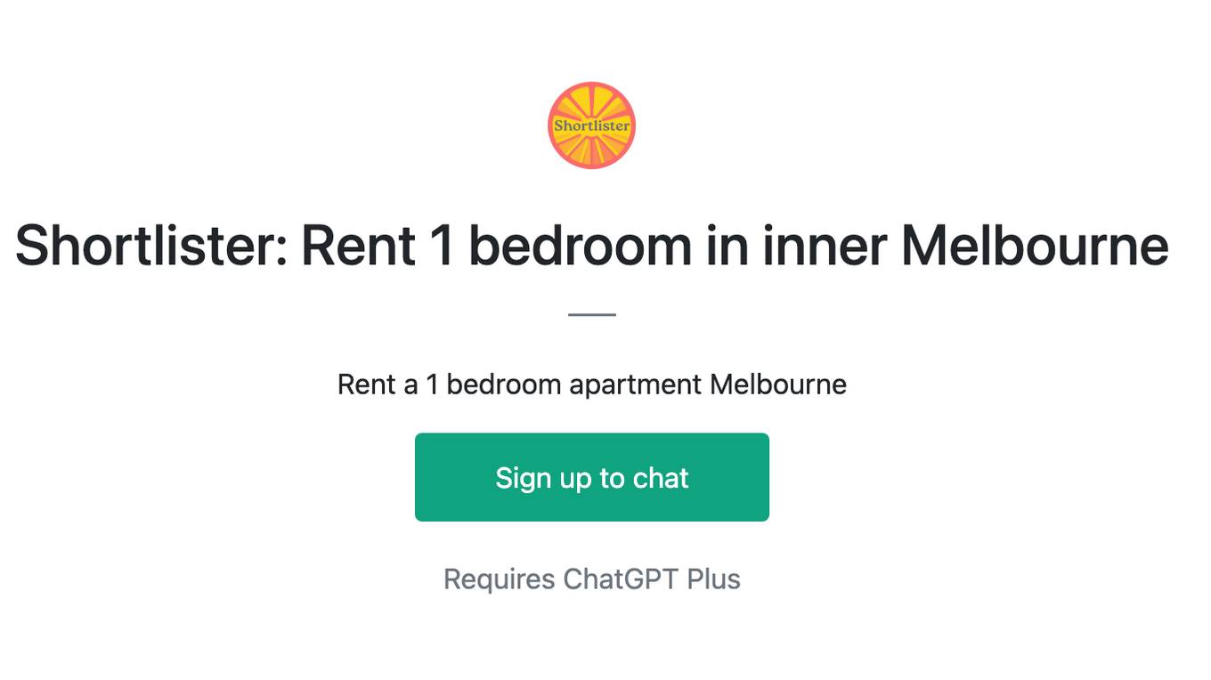 Shortlister: Rent 1 bedroom in inner  Melbourne Screenshot