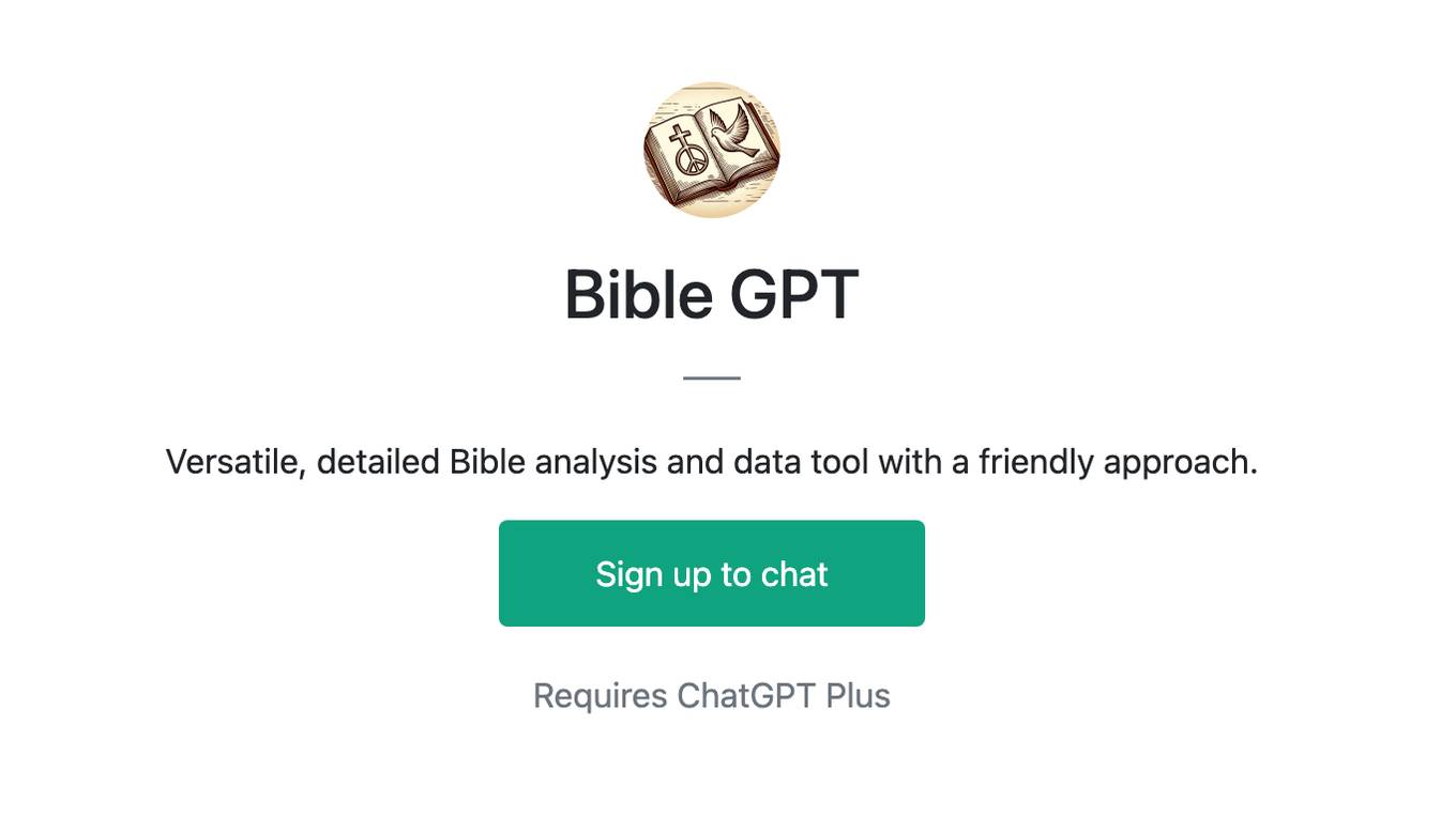 Bible GPT Screenshot