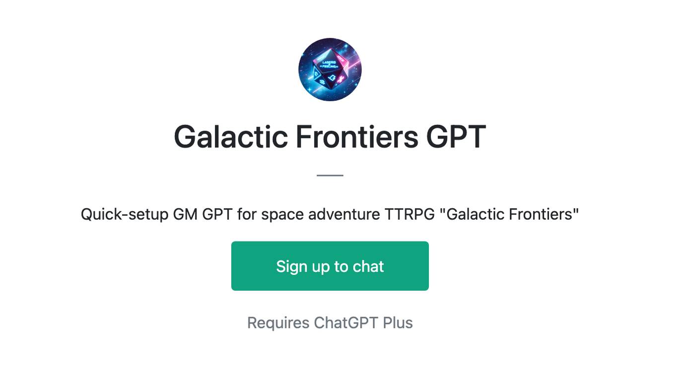 Galactic Frontiers GPT Screenshot