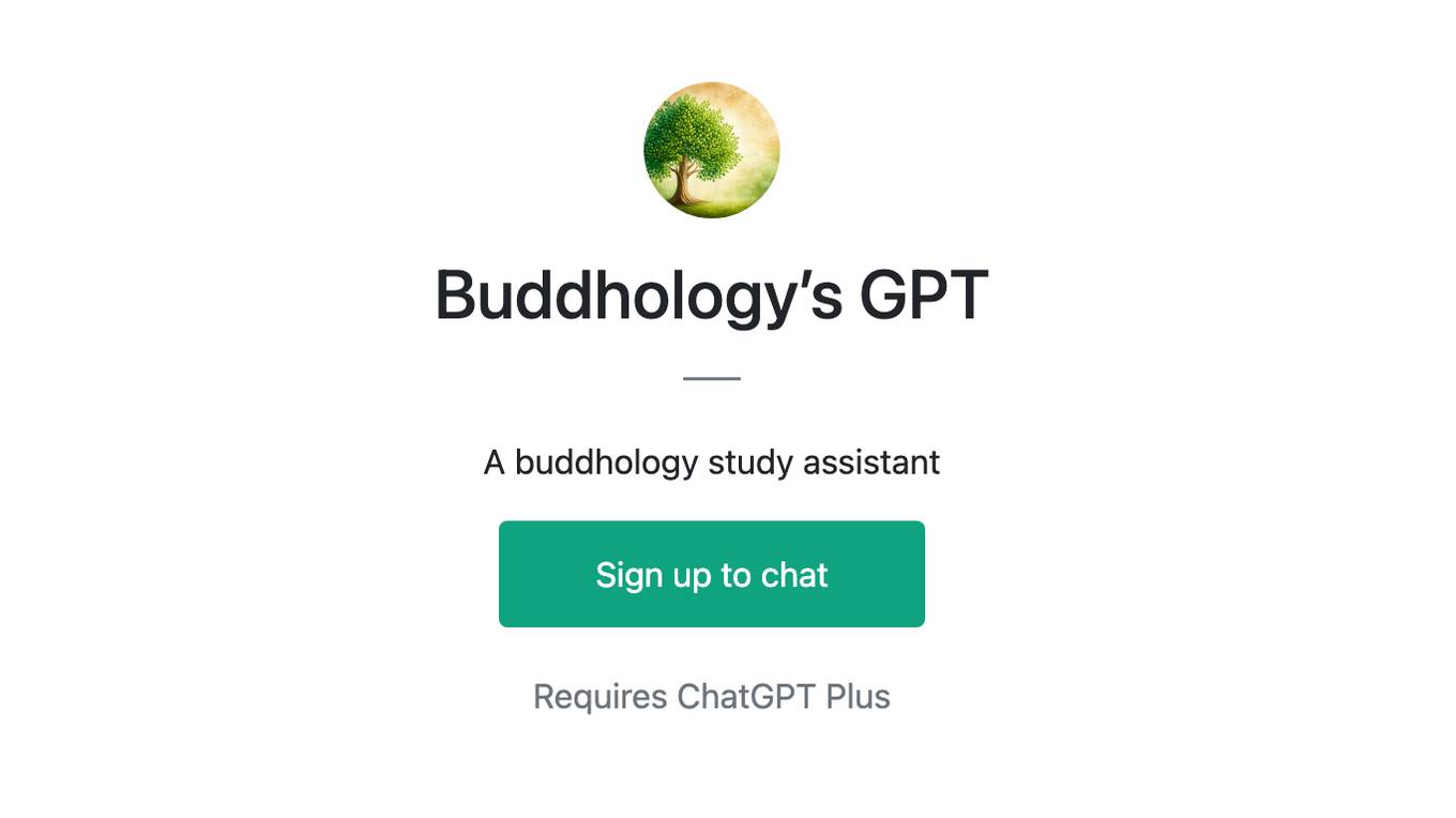 Buddhology’s GPT Screenshot