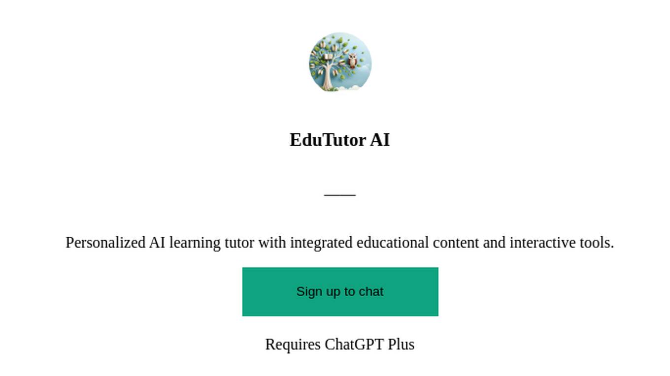 EduTutor AI Screenshot