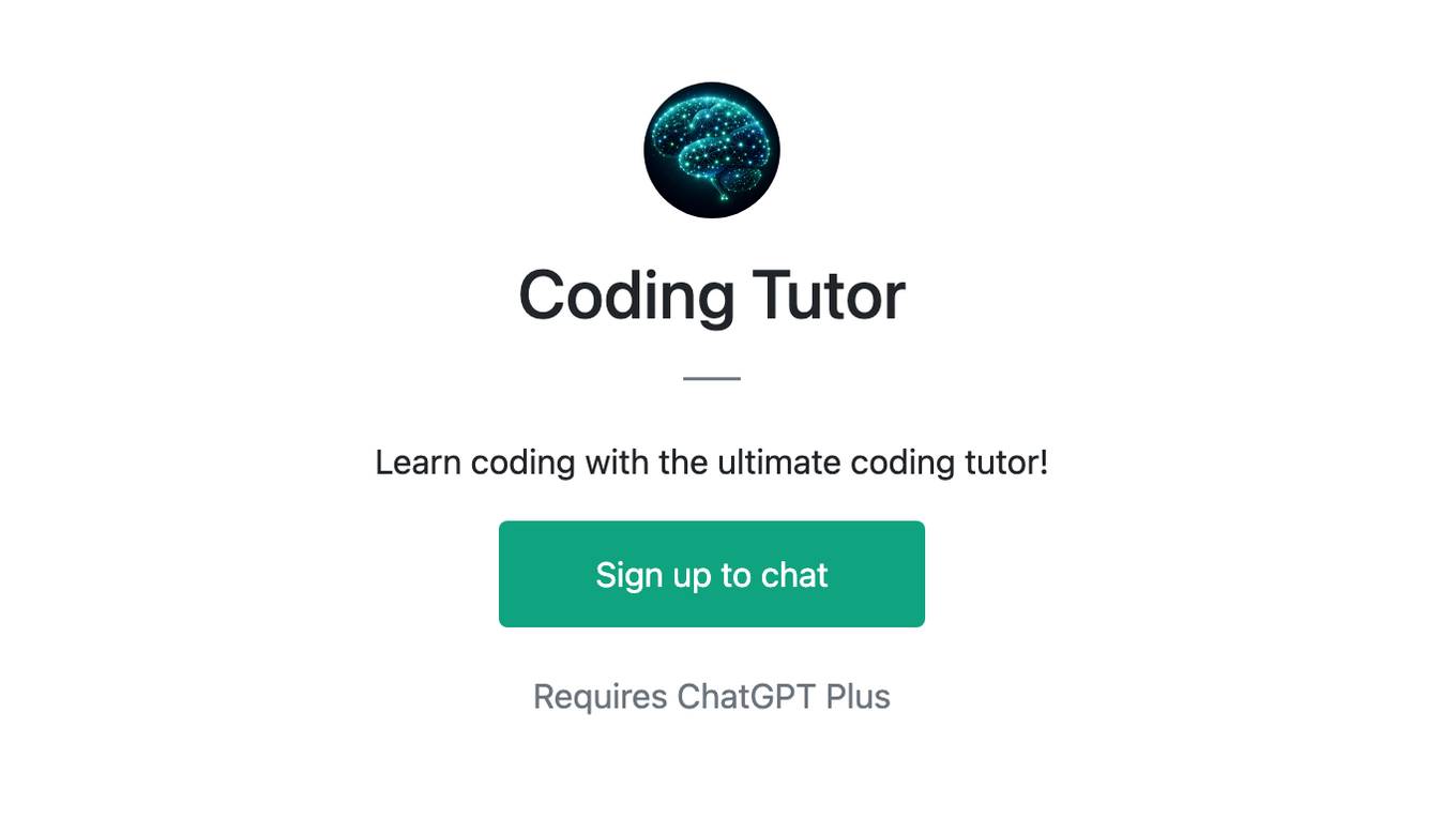 Coding Tutor Screenshot