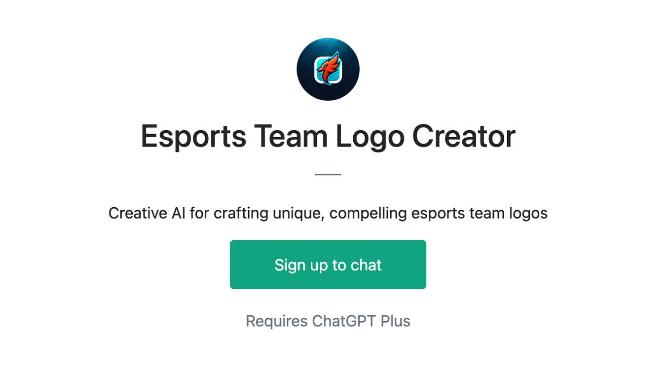 Esports Team Logo Creator Screenshot