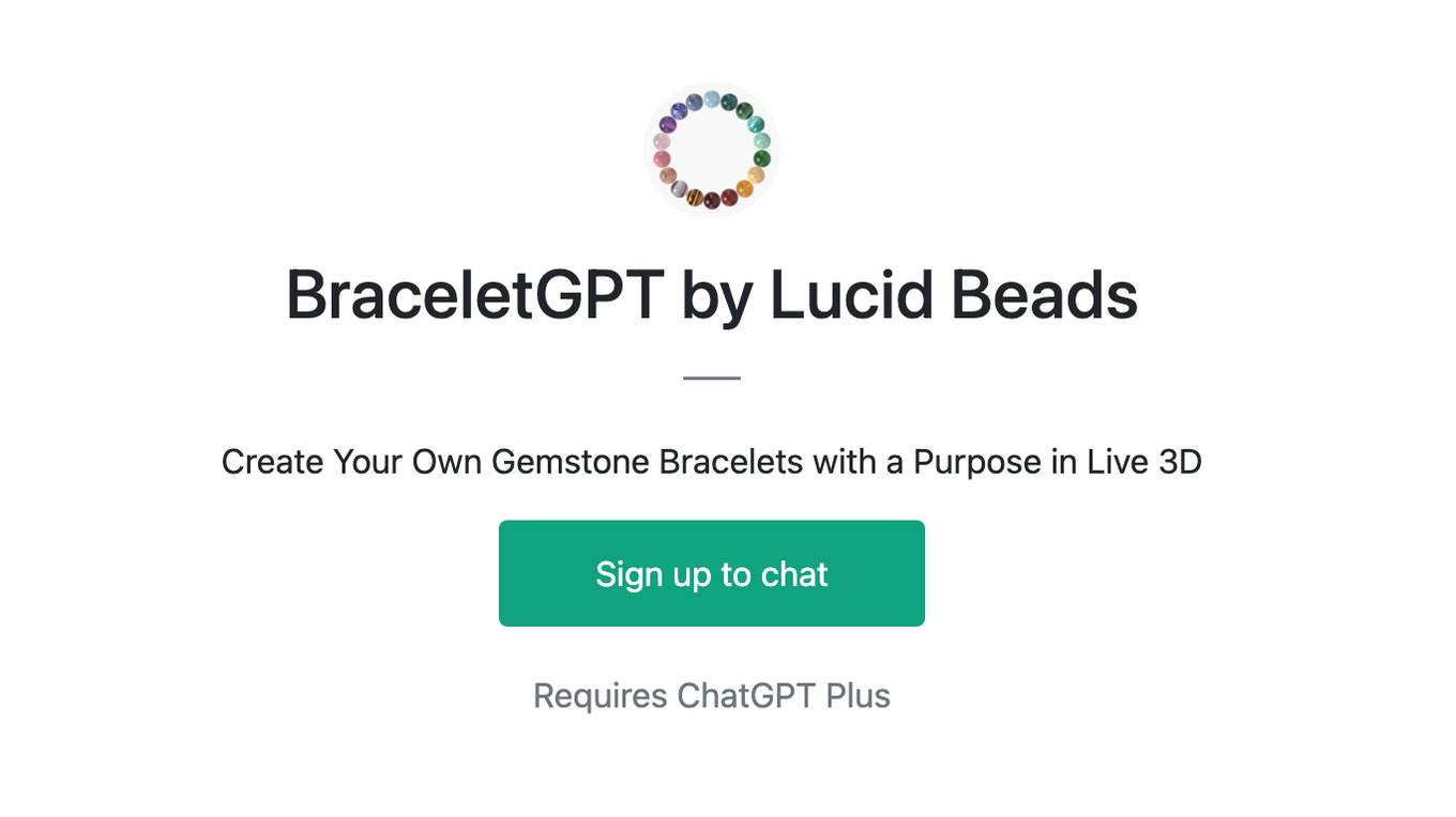 BraceletGPT by Lucid Beads Screenshot