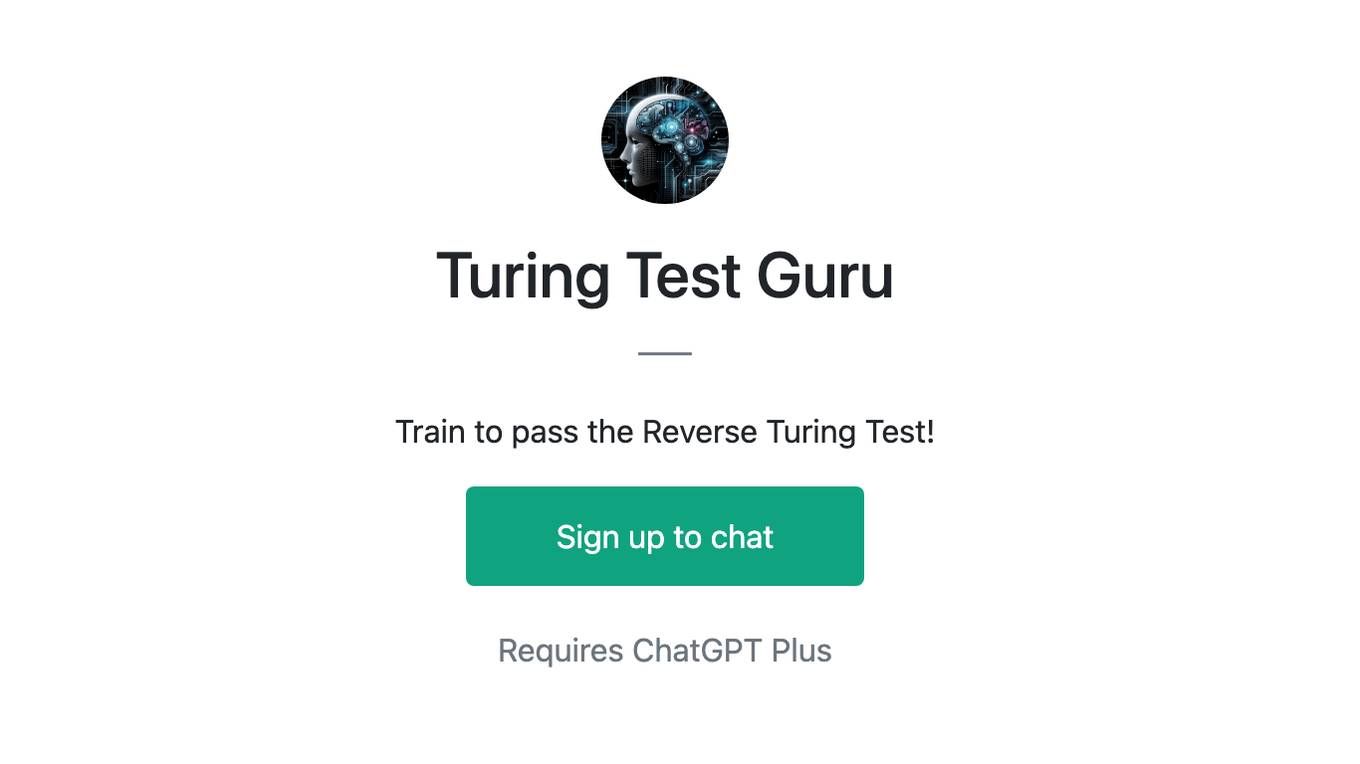 Turing Test Guru Screenshot