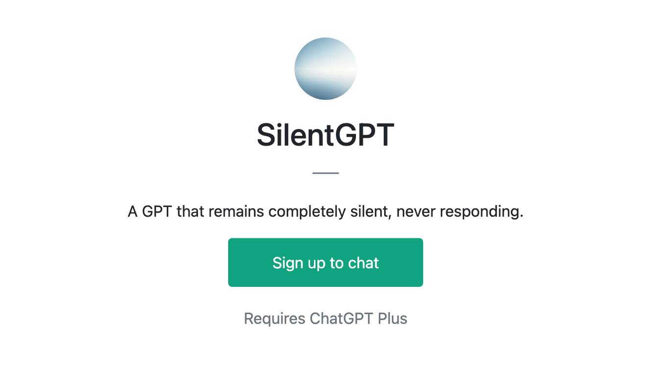 SilentGPT Screenshot