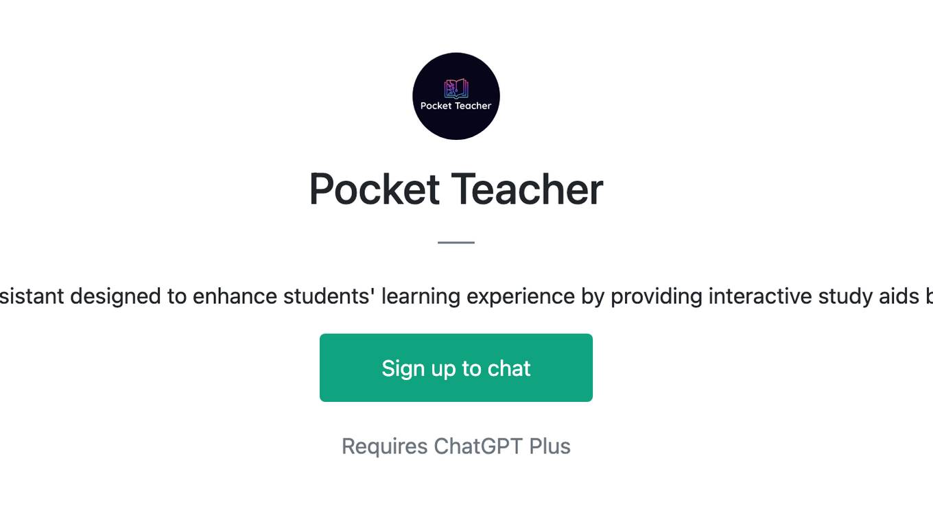 Pocket Teacher Screenshot