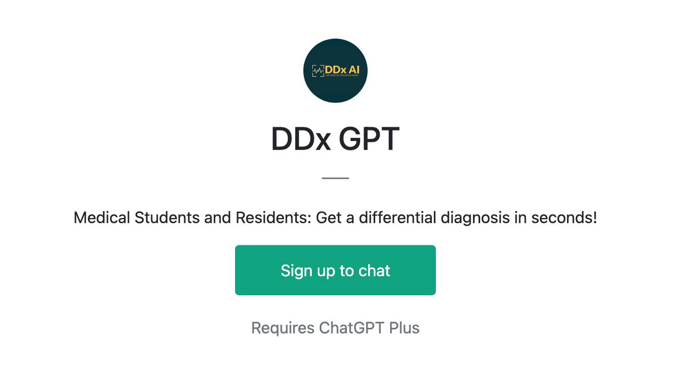 DDx GPT Screenshot