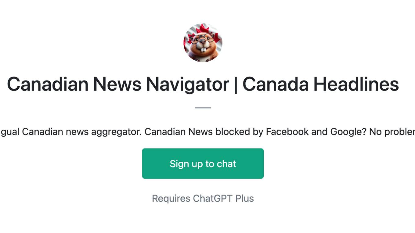 Canadian News Navigator | Canada Headlines Screenshot