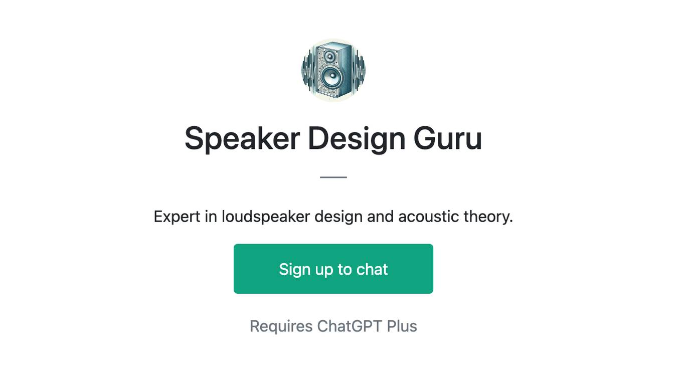 Speaker Design Guru Screenshot