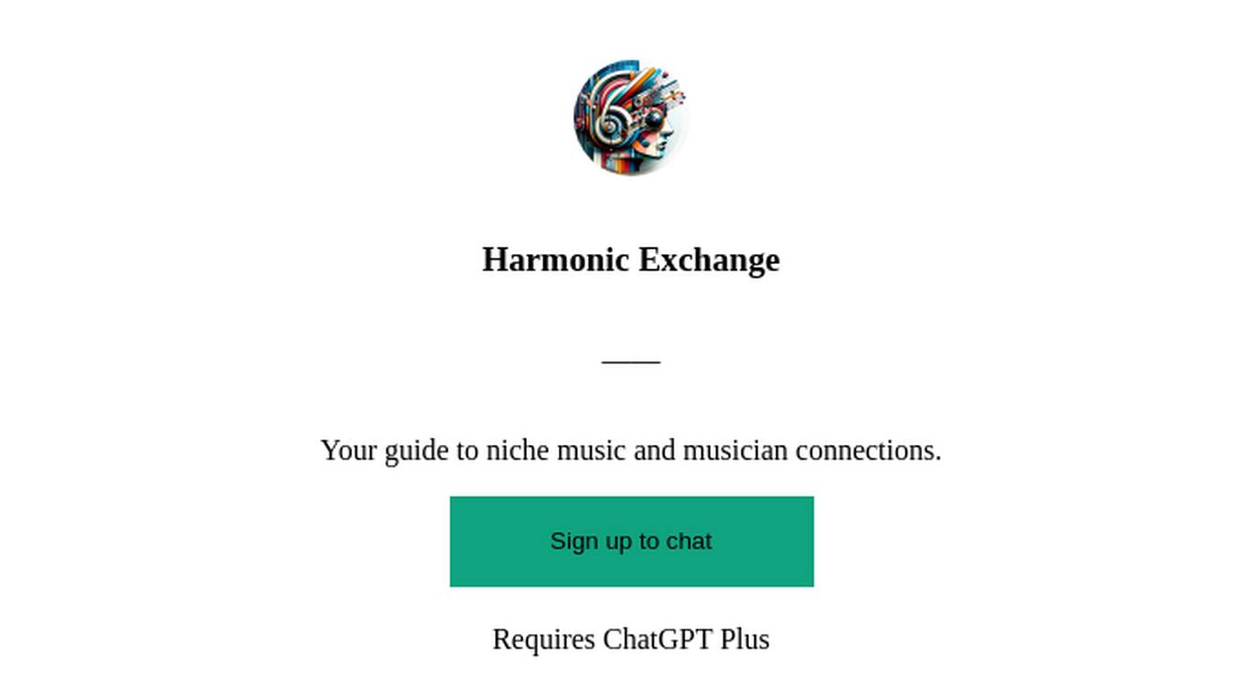 Harmonic Exchange Screenshot