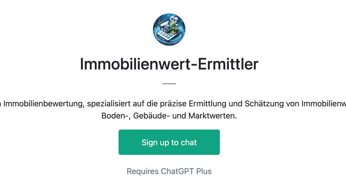 Immobilienwert-Ermittler Screenshot