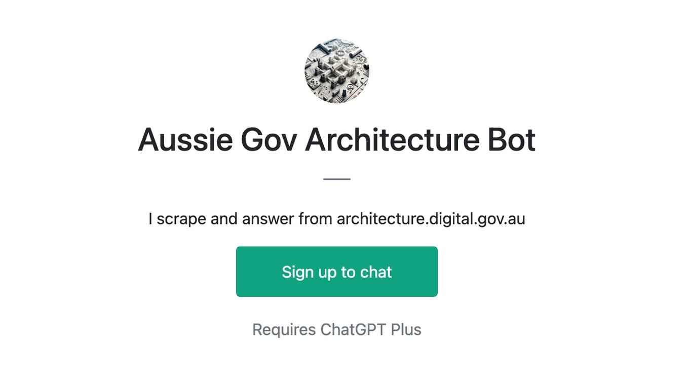 Aussie Gov Architecture Bot Screenshot