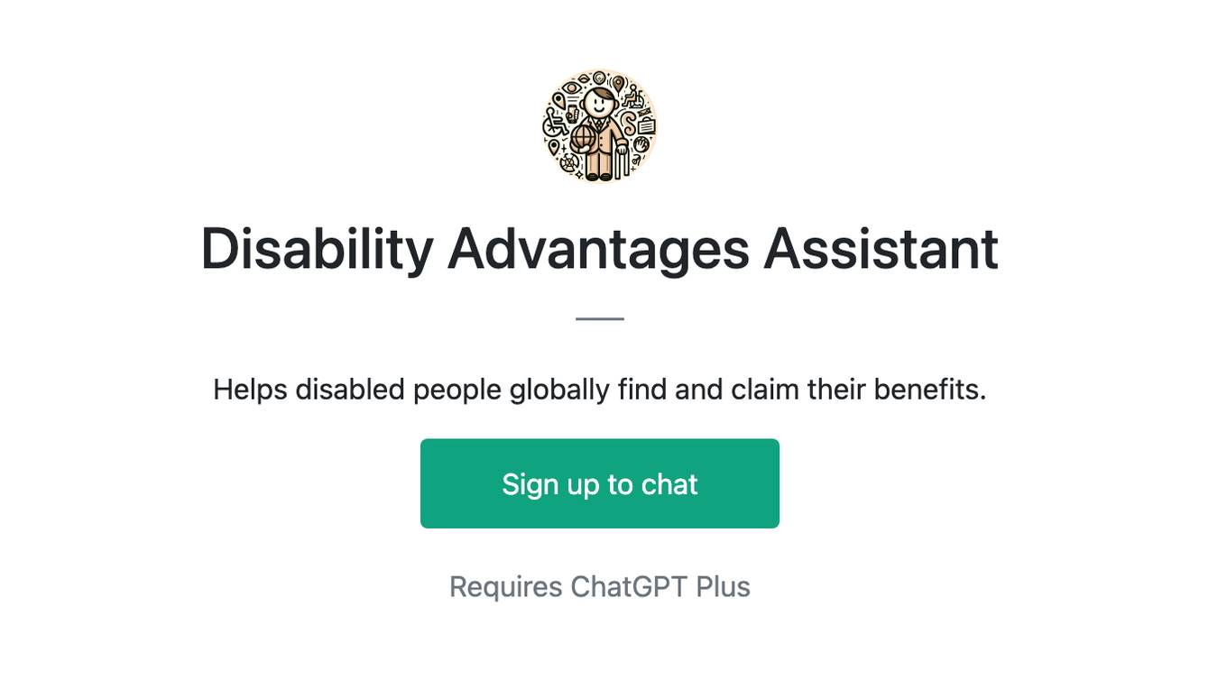 Disability Advantages Assistant Screenshot