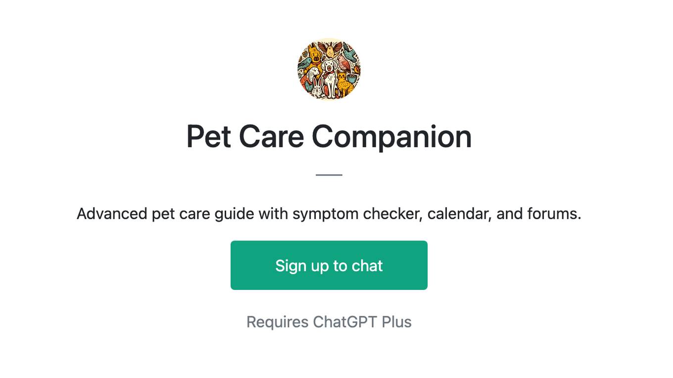 Pet Care Companion Screenshot