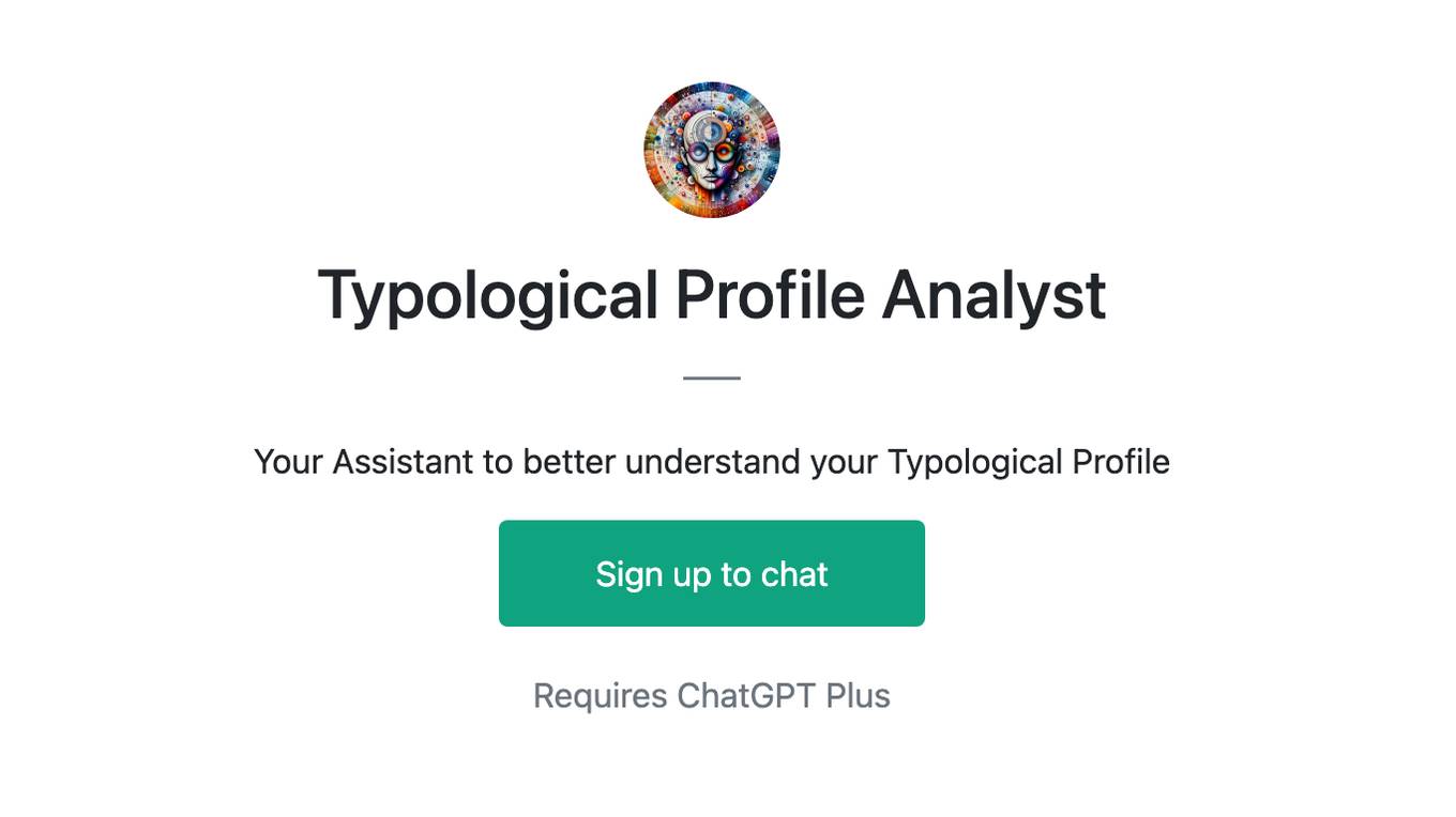 Typological Profile Analyst Screenshot