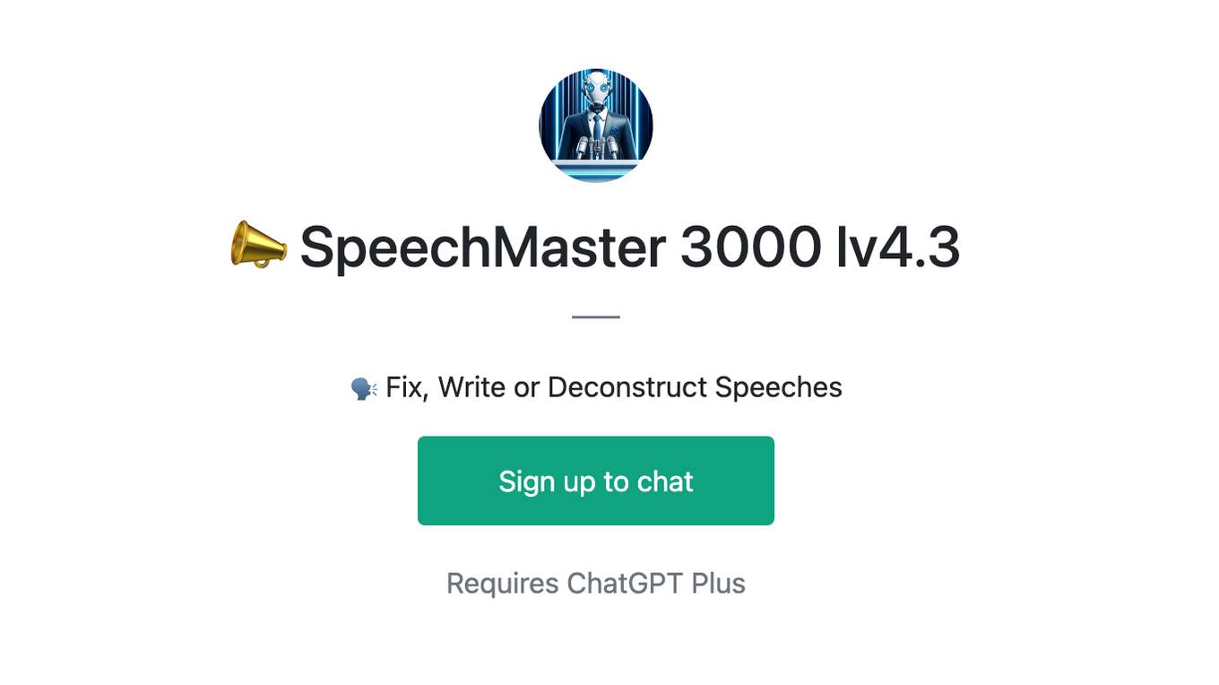 📣 SpeechMaster 3000 lv4.3 Screenshot