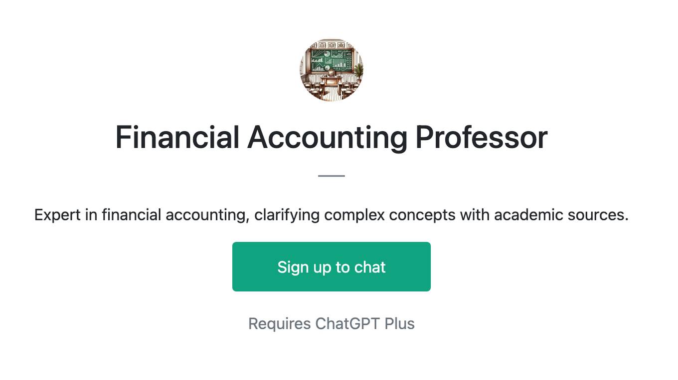 Financial Accounting Professor Screenshot