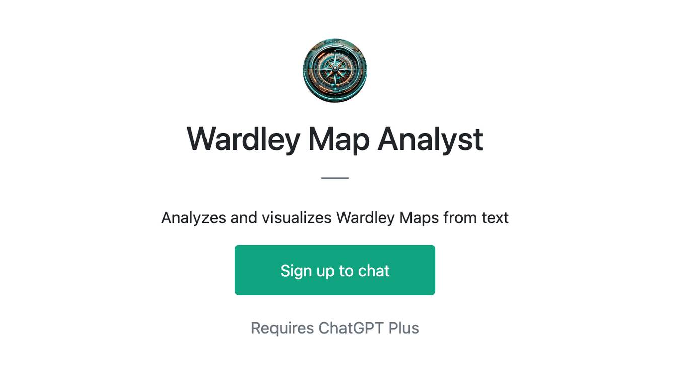 Wardley Map Analyst Screenshot