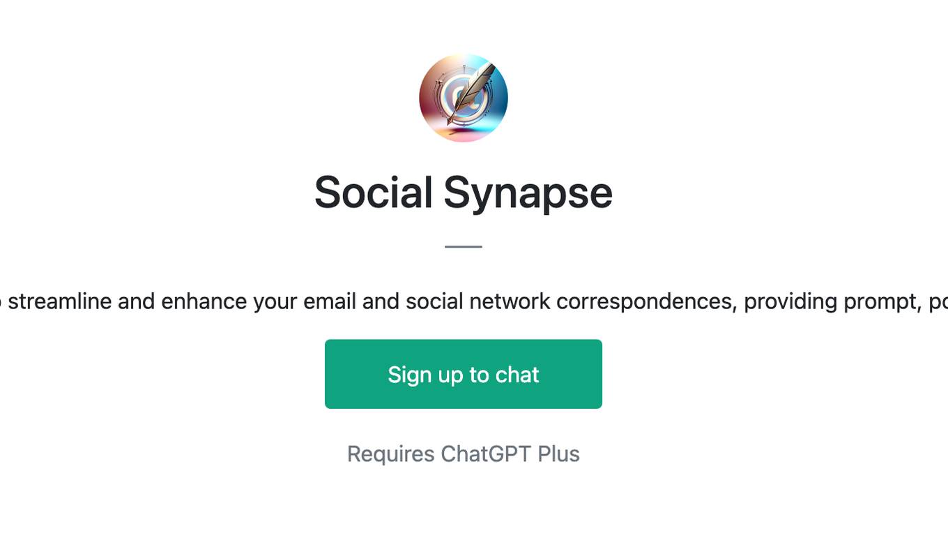 Social Synapse Screenshot