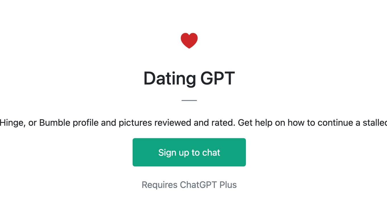 Dating GPT Screenshot