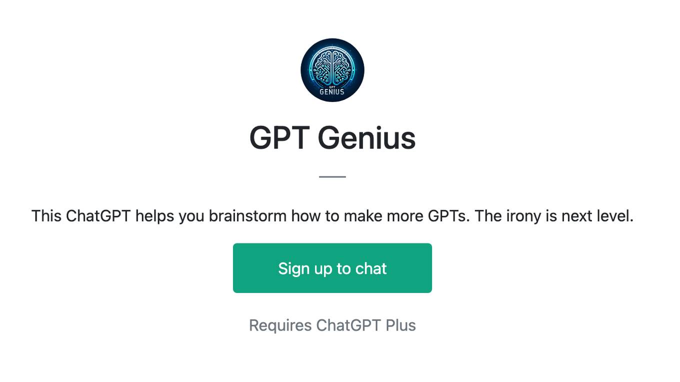 GPT Genius Screenshot