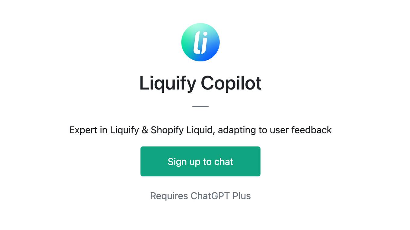 Liquify Copilot Screenshot