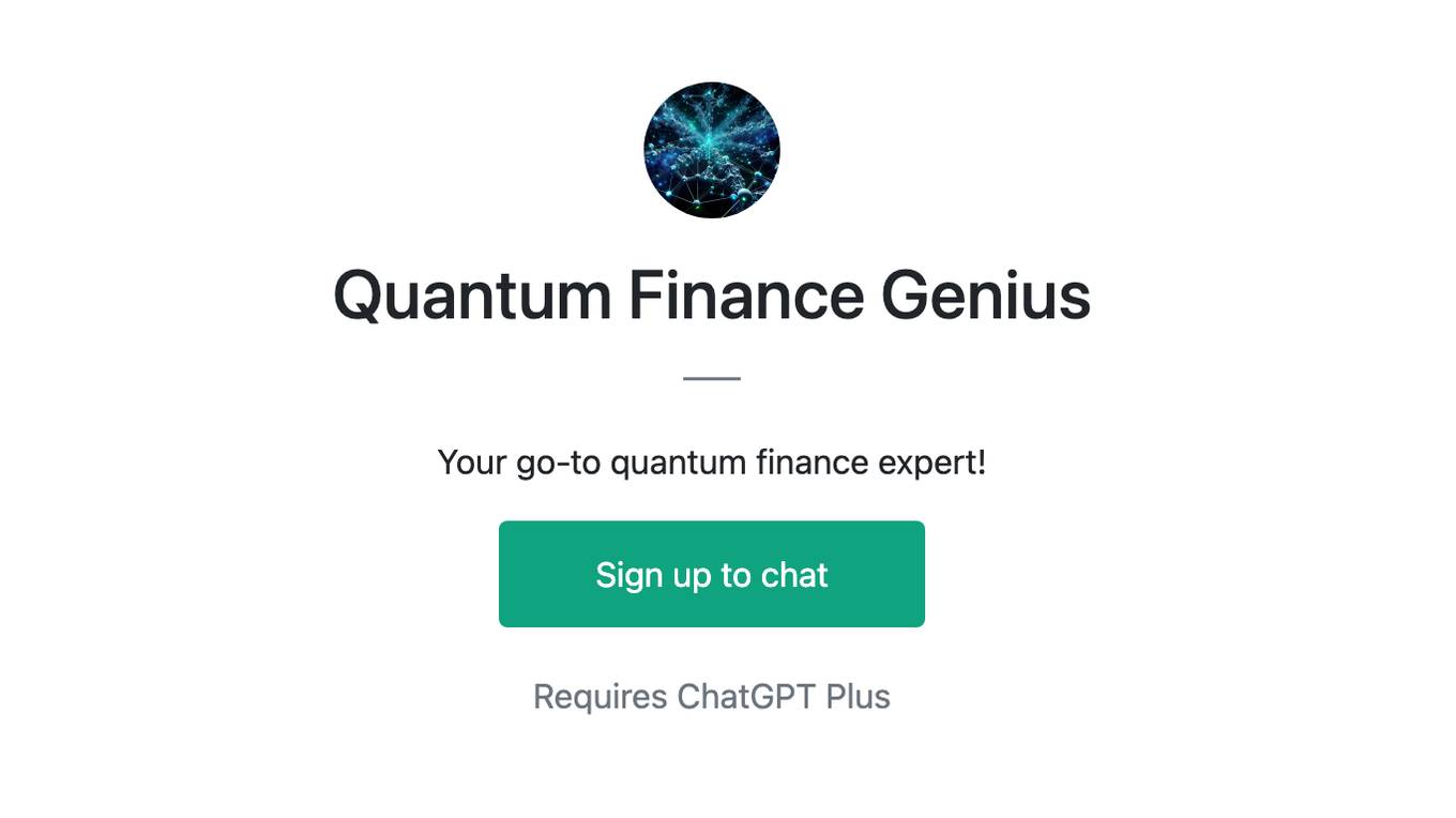 Quantum Finance Genius Screenshot