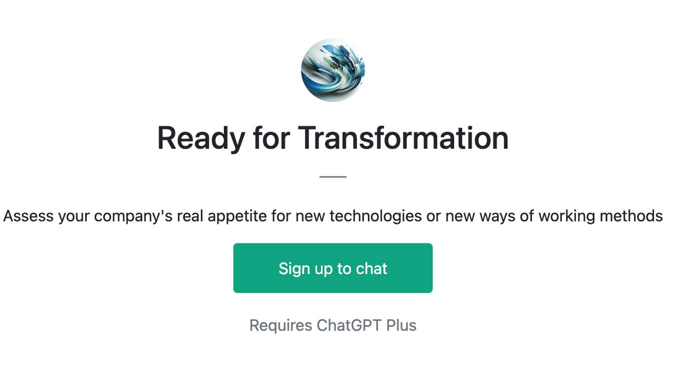 Ready for Transformation Screenshot