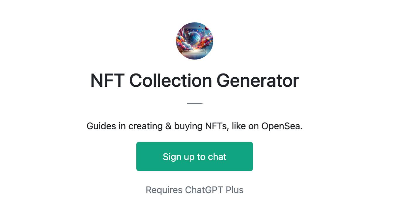 NFT Collection Generator Screenshot