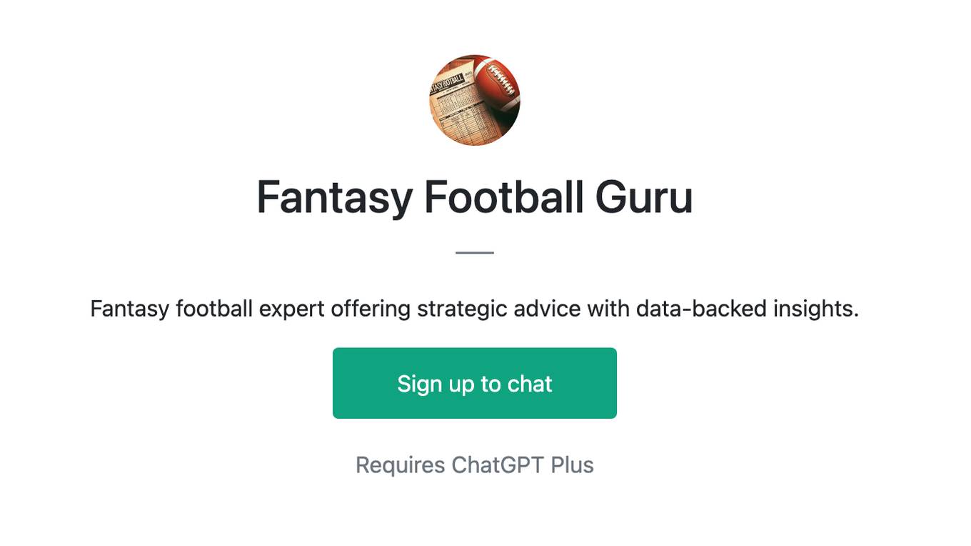 Fantasy Football Guru Screenshot