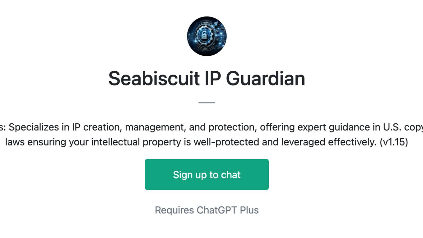 Seabiscuit IP Guardian Screenshot