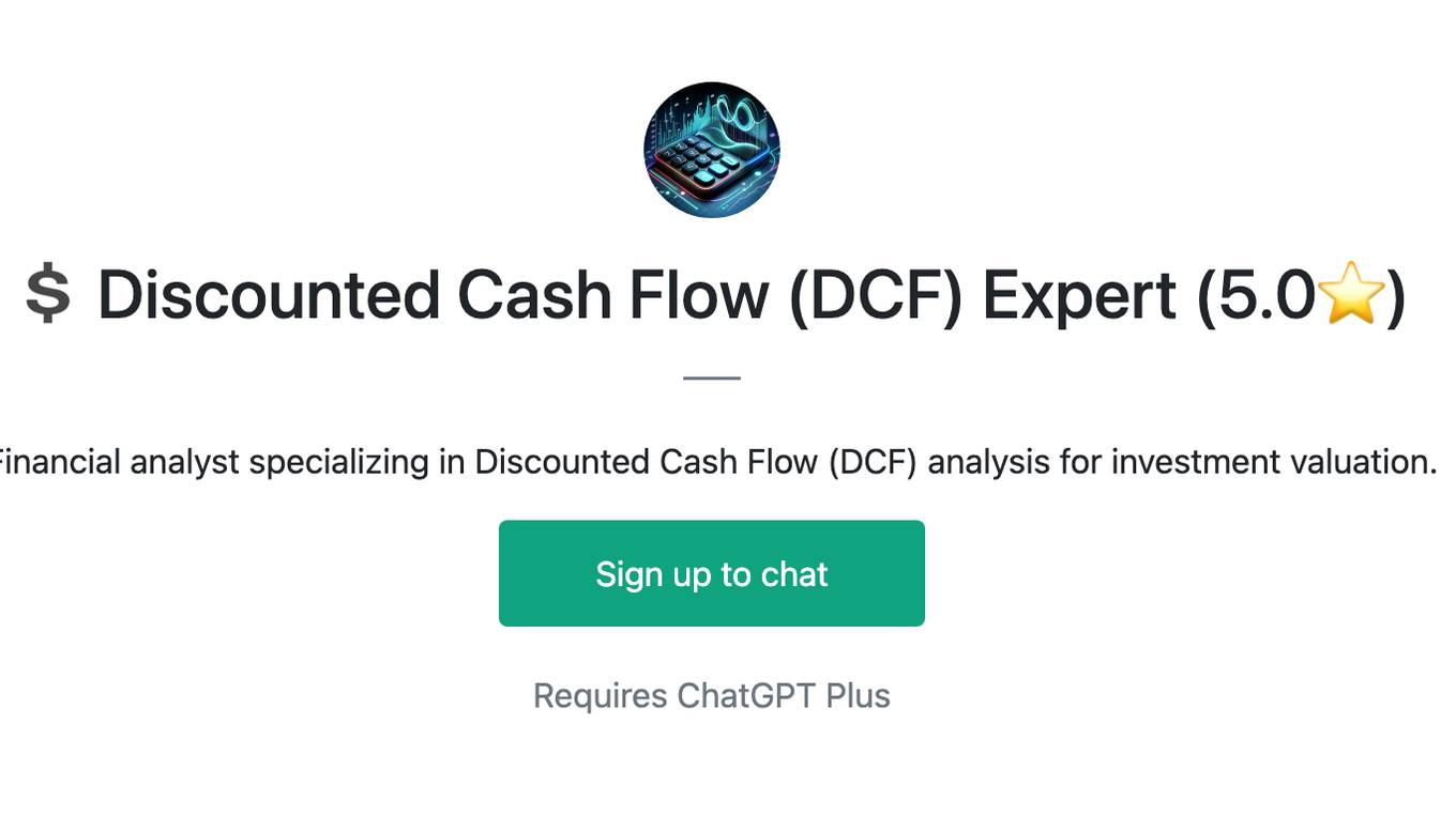 💲 Discounted Cash Flow (DCF) Expert (5.0⭐) Screenshot