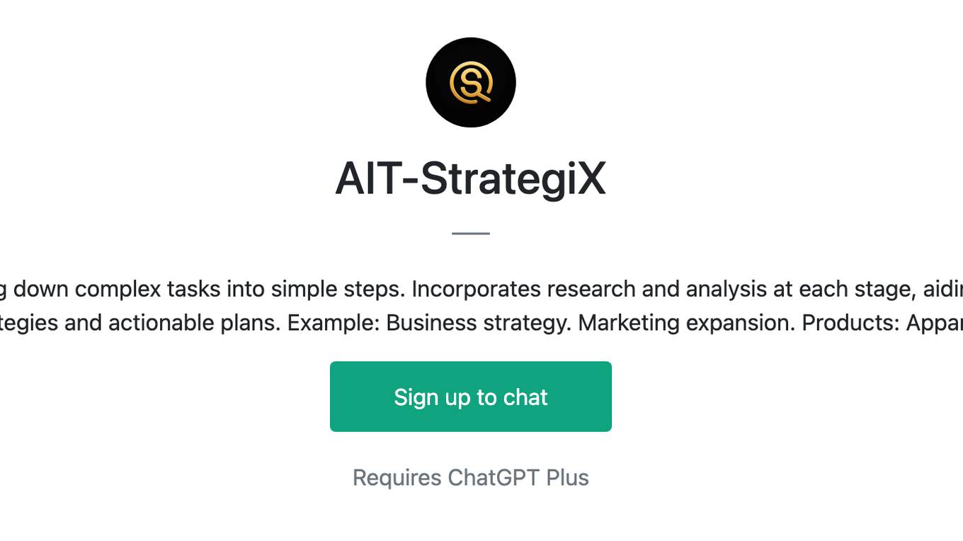 AIT-StrategiX Screenshot