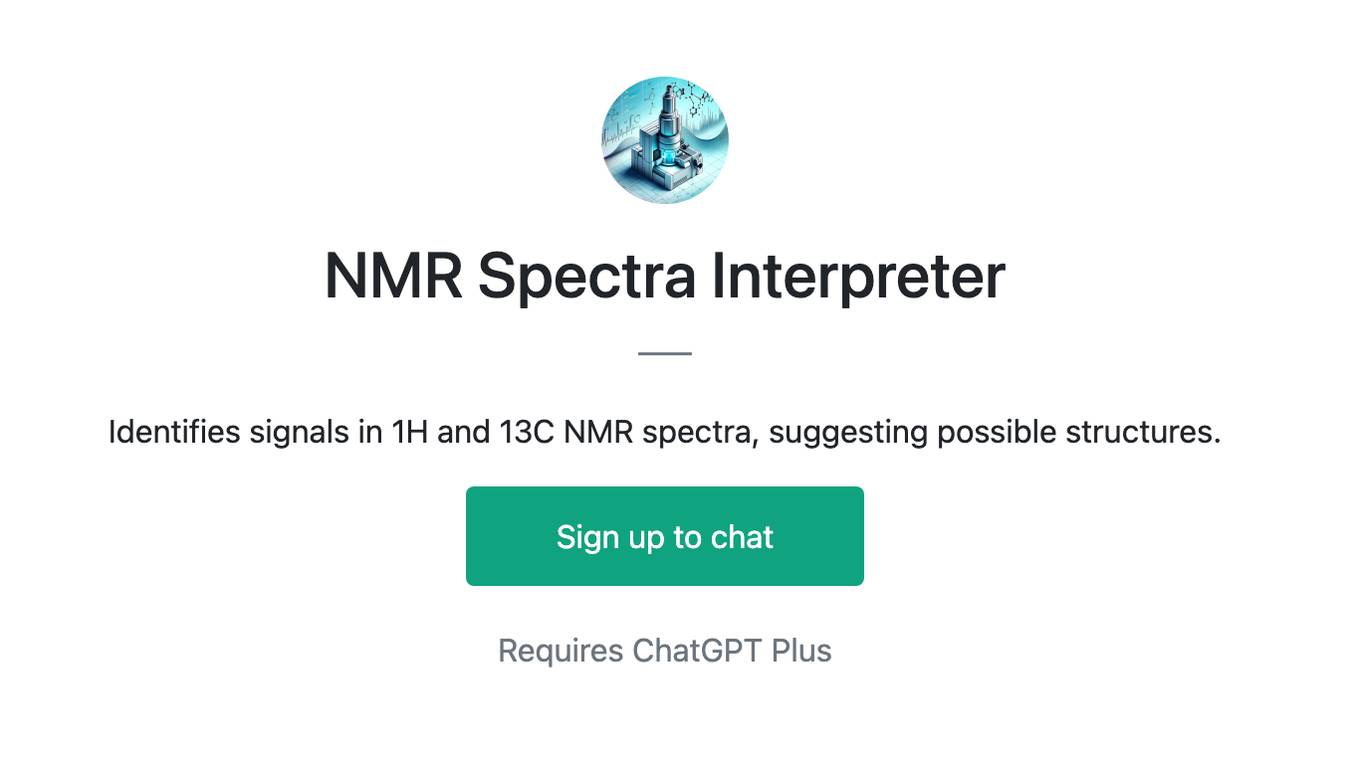 NMR Spectra Interpreter Screenshot