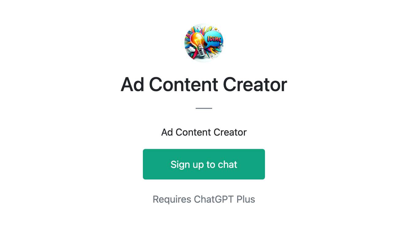 Ad Content Creator Screenshot