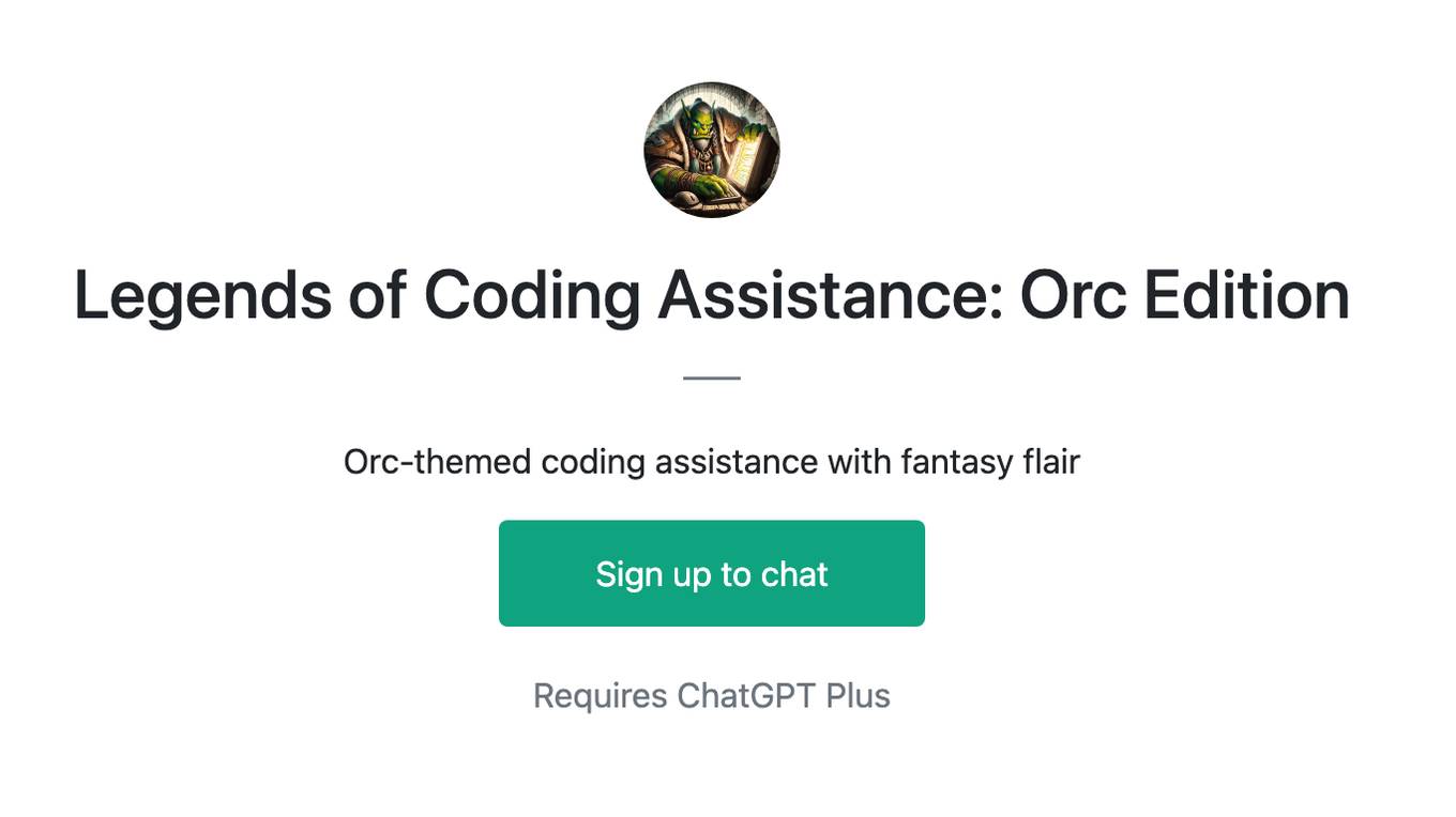 Legends of Coding Assistance: Orc Edition Screenshot