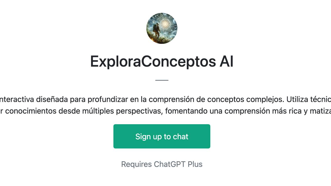 ExploraConceptos AI Screenshot