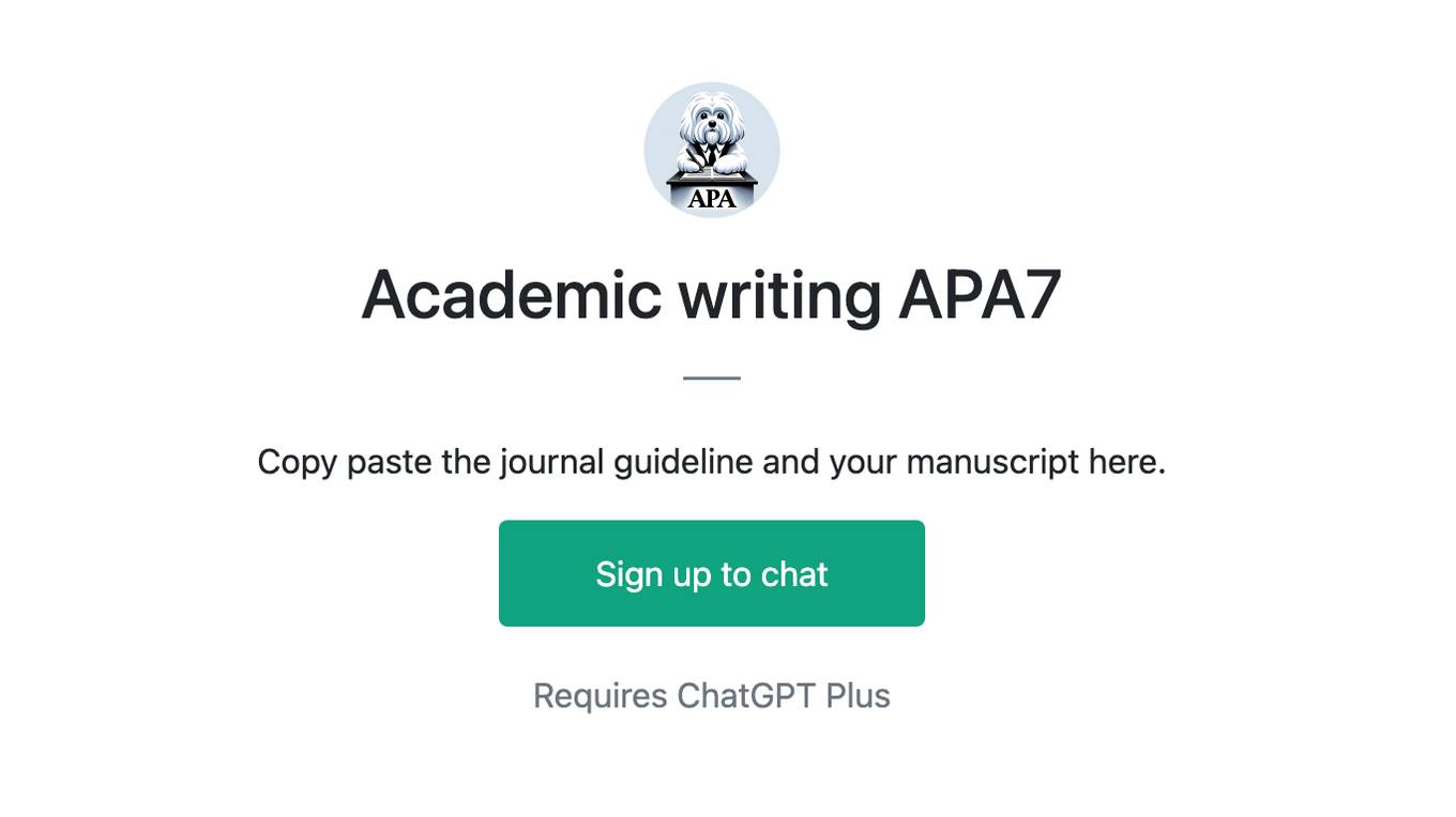 Academic writing APA7 Screenshot