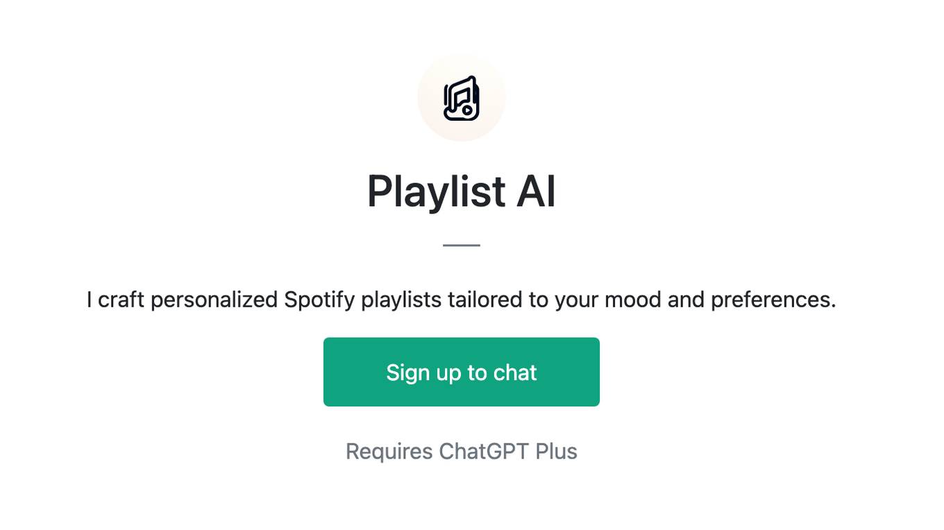 Playlist AI Screenshot