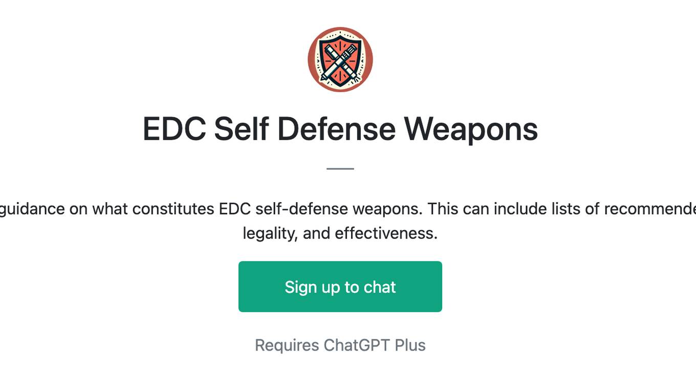 EDC Self Defense Weapons Screenshot