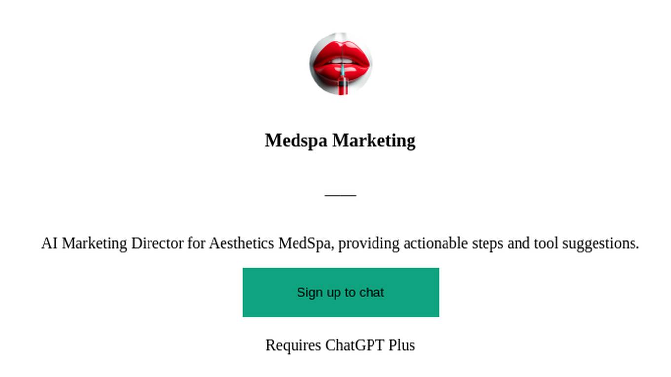 Medspa Marketing Screenshot