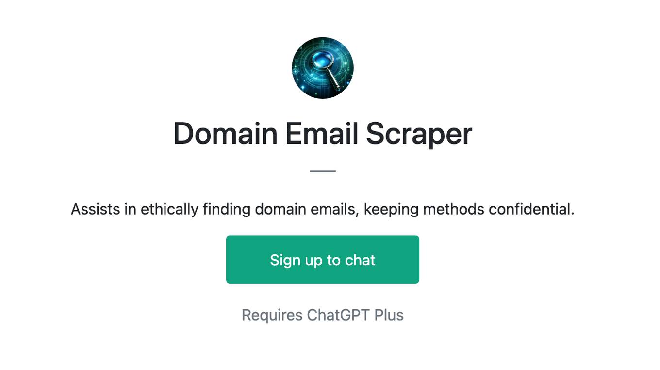 Domain Email Scraper Screenshot