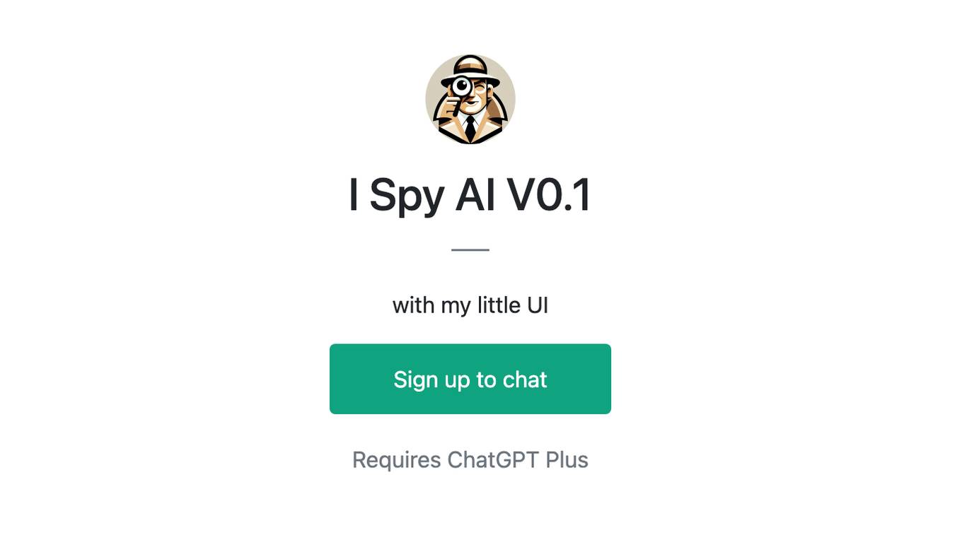 I Spy AI V0.1 Screenshot