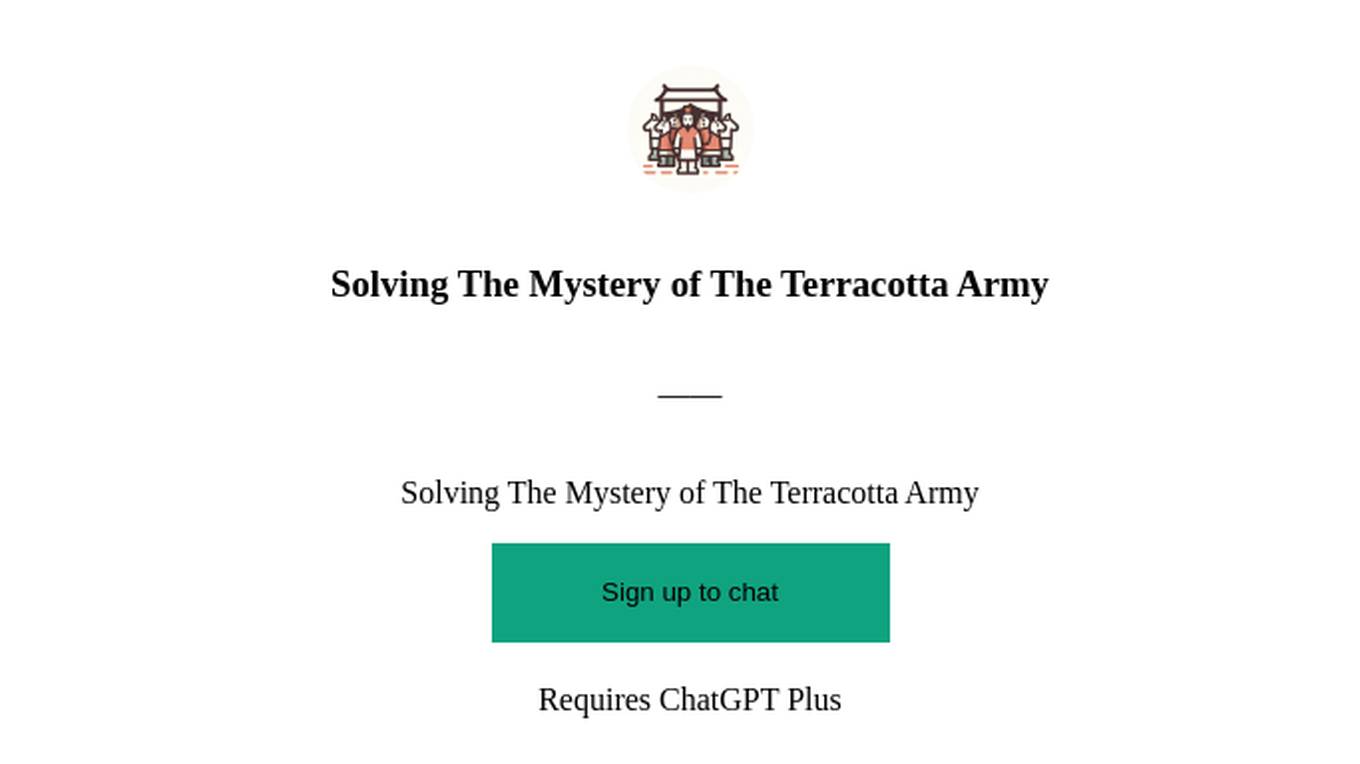 Solving The Mystery of The Terracotta Army Screenshot