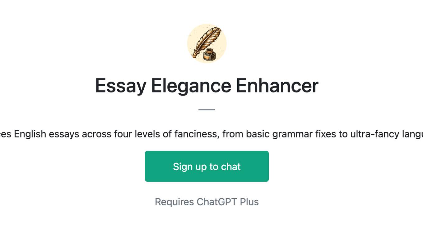 Essay Elegance Enhancer Screenshot