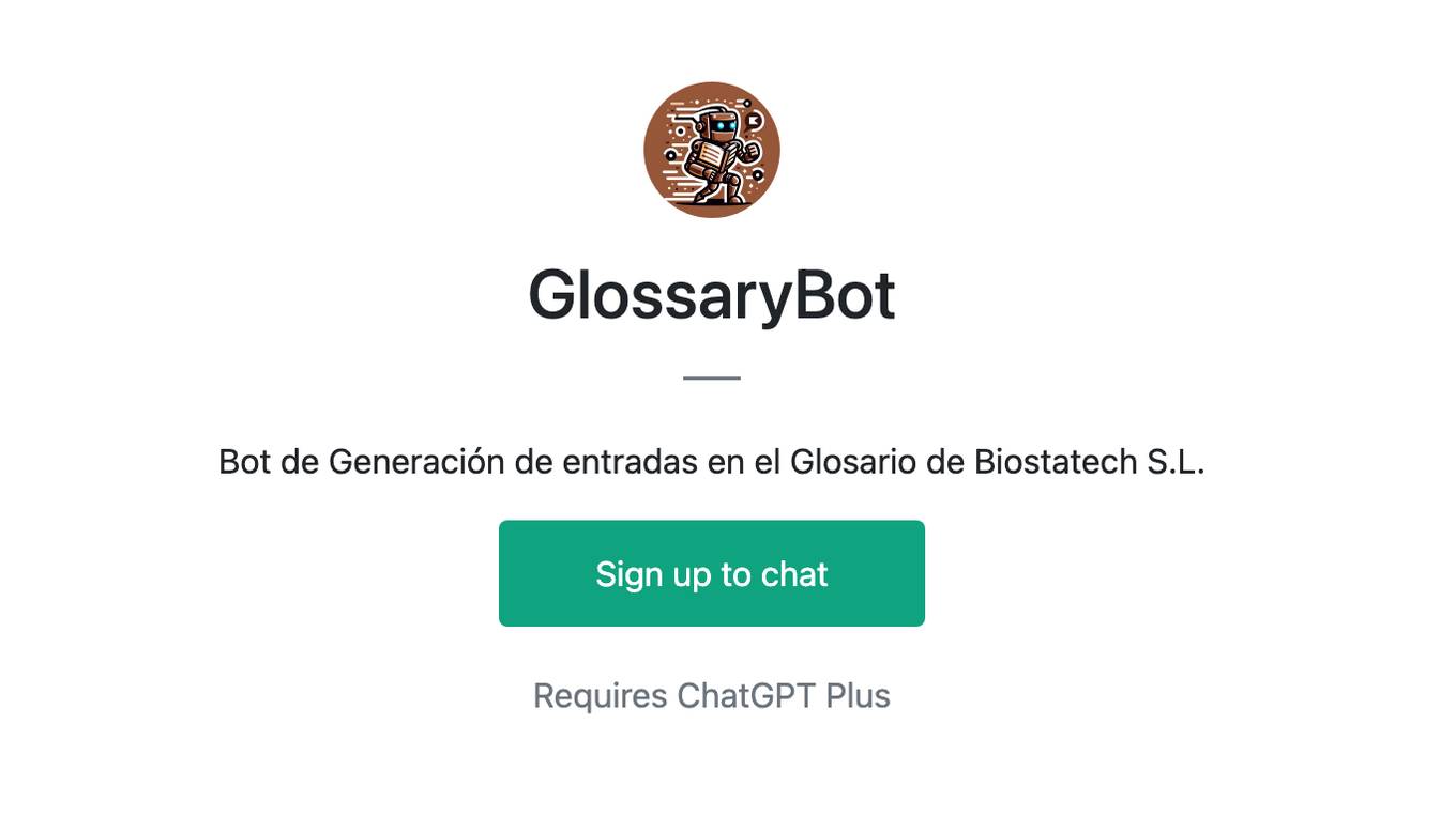 GlossaryBot Screenshot