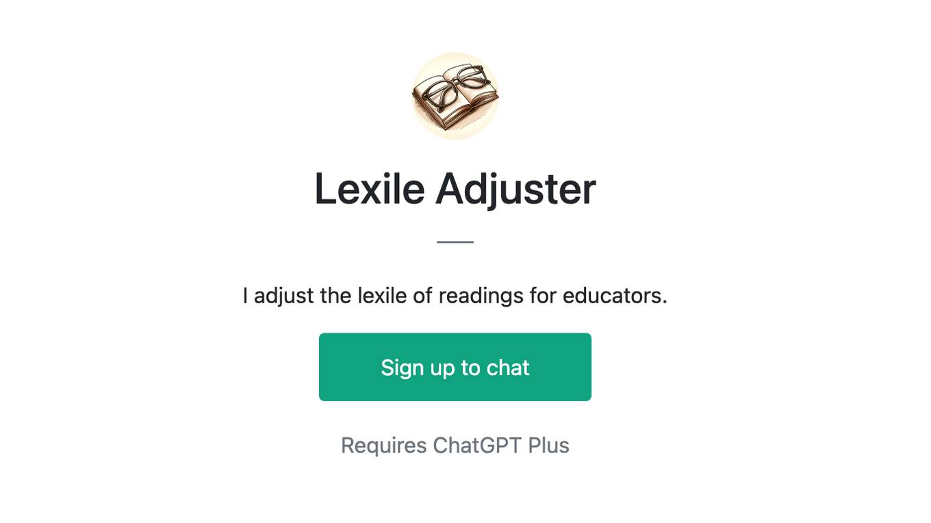 Lexile Adjuster Screenshot