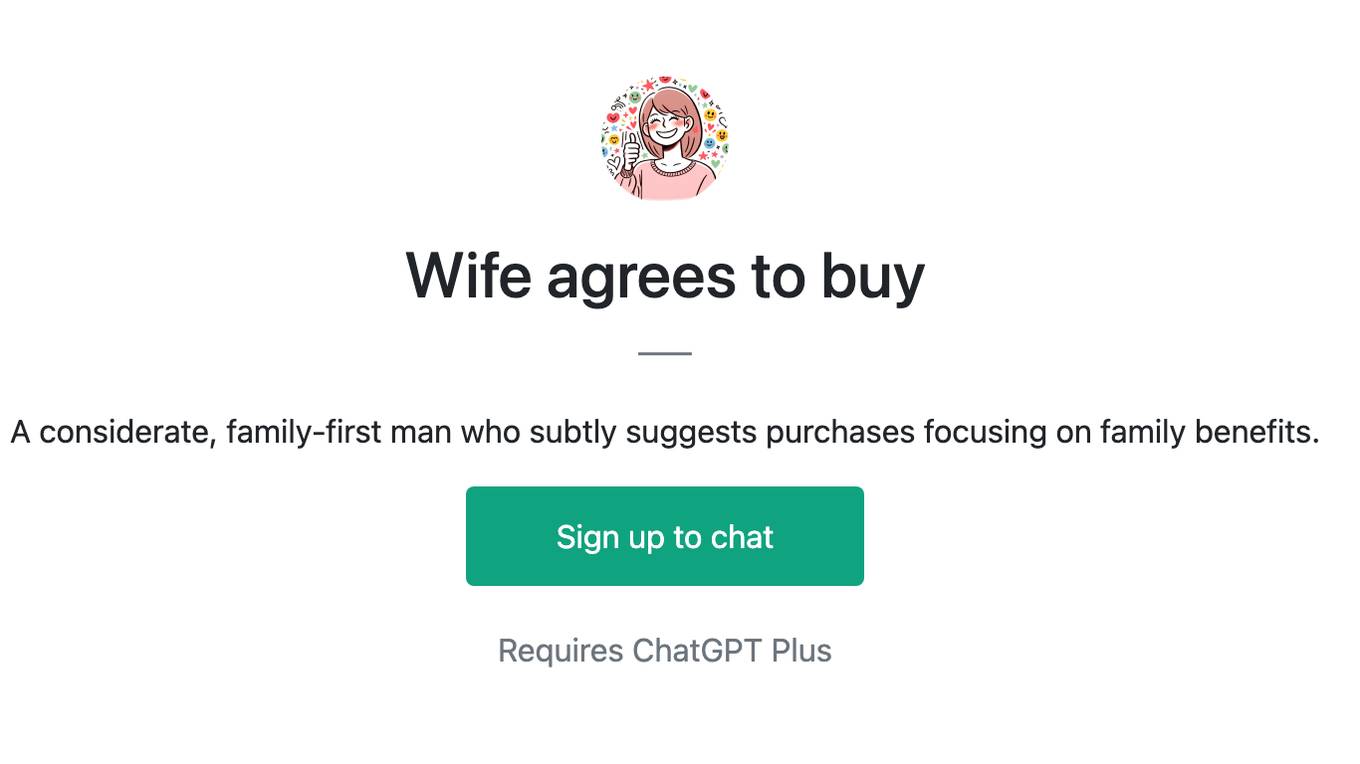 Wife agrees to buy Screenshot