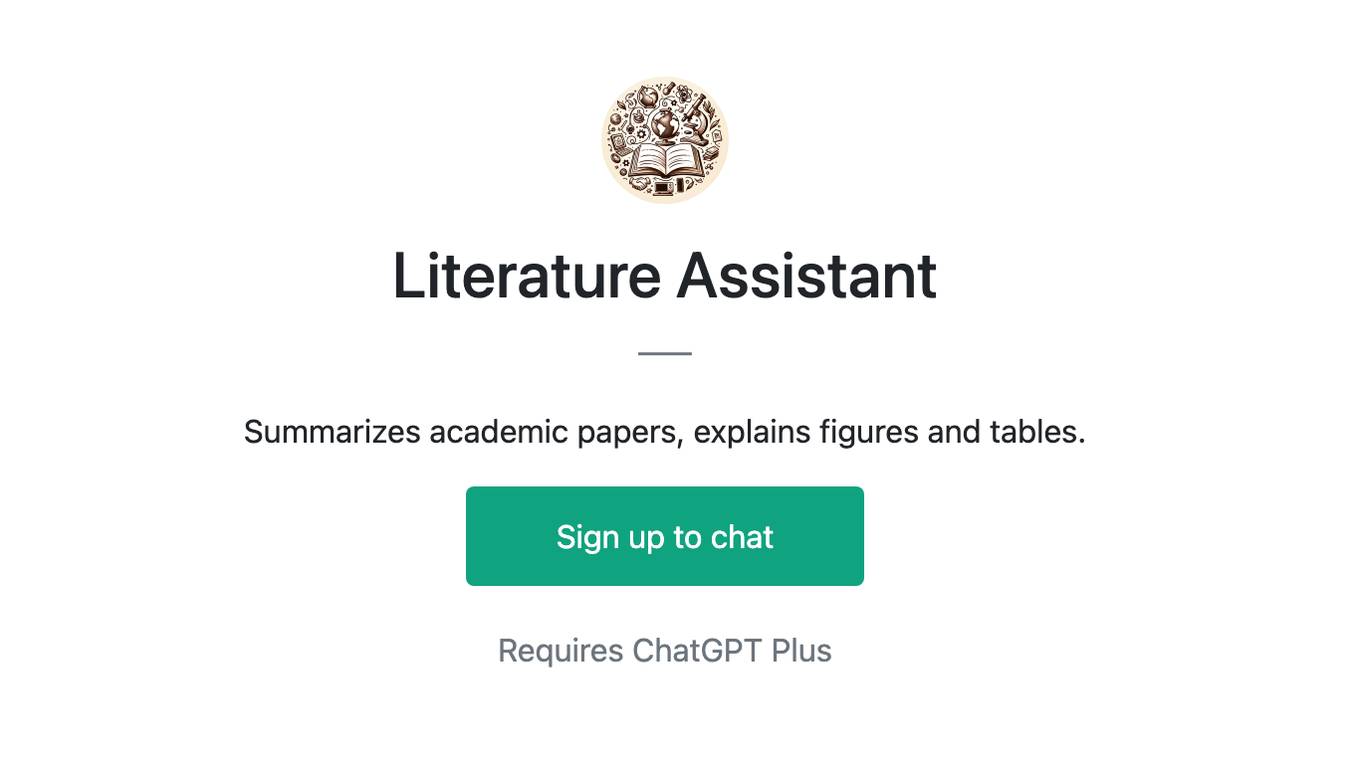 Literature Assistant Screenshot